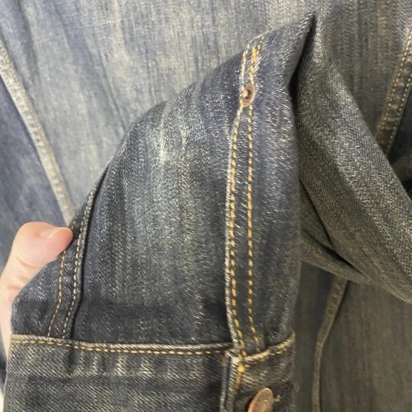 Levis Womens Denim Trucker Jacket Size XL Made In Colombia Classic Blue Jean - Picture 8 of 11